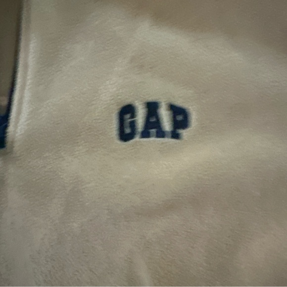 Vintage GAP Men’s Simple Yellow 1/4 Zip Fleece Pullover Jacket size L Large - Picture 7 of 7